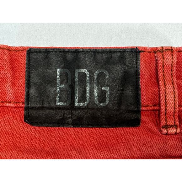 BDG Urban Outfitters Women's Pink "You and Me" Print Barrel Jeans - Size 25x28.5 - Picture 5 of 8